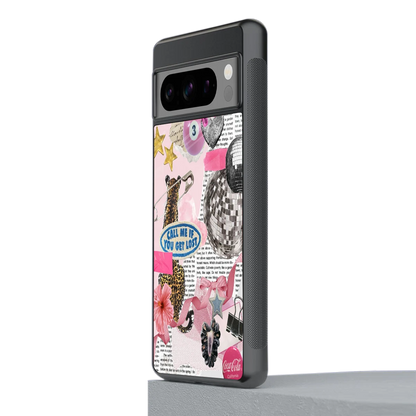 Lost Call stylish phone case for google pixel 8 pro | glossy glass and slim fit