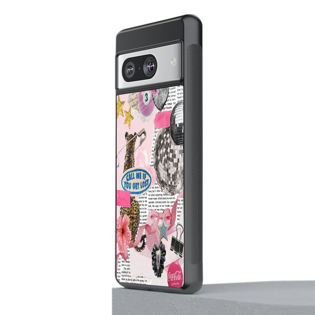 Lost Call stylish phone case for google pixel 8 | glossy glass and slim fit