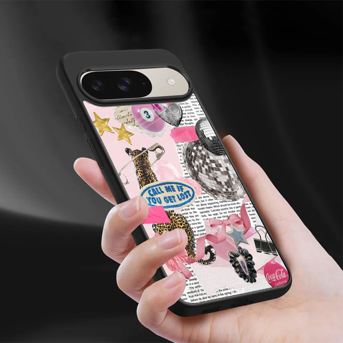 Lost Call sleek google pixel 9 cover with tempered glass back and TPU edges