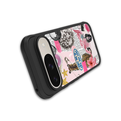 Lost Call stylish phone case for google pixel 9 | glossy glass and slim fit