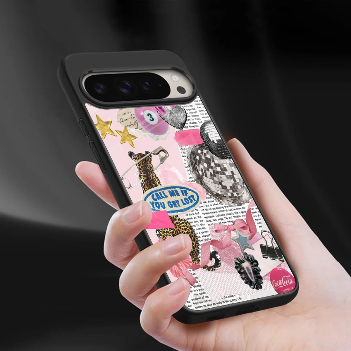 Lost Call sleek google pixel 9 pro xl cover with tempered glass back and TPU edges