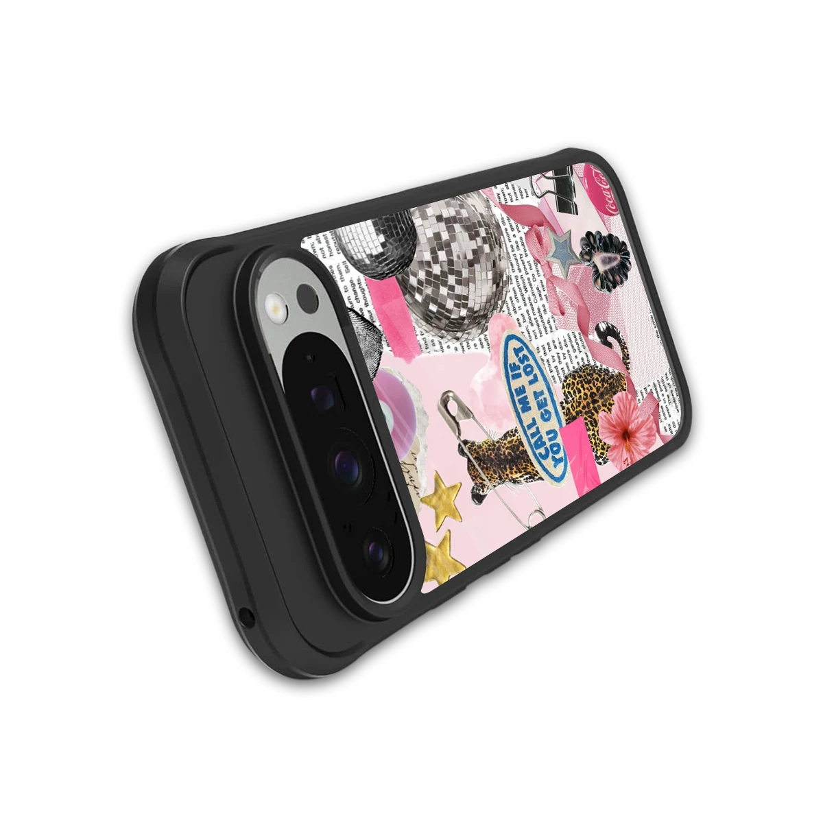 Lost Call stylish phone case for google pixel 9 pro xl | glossy glass and slim fit