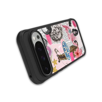 Lost Call stylish phone case for google pixel 9 pro xl | glossy glass and slim fit