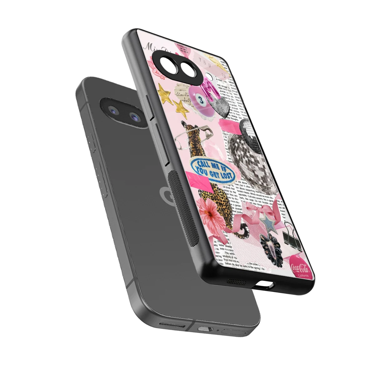 Lost Call sleek google pixel 10a cover with tempered glass back and TPU edges