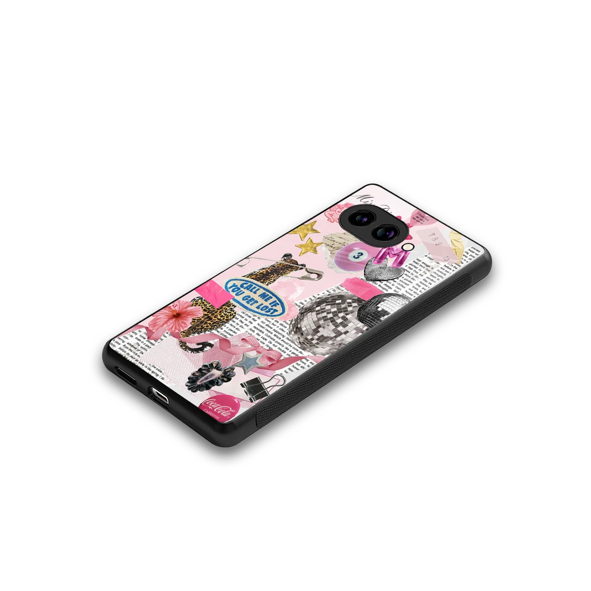 Lost Call stylish phone case for google pixel 10a | glossy glass and slim fit