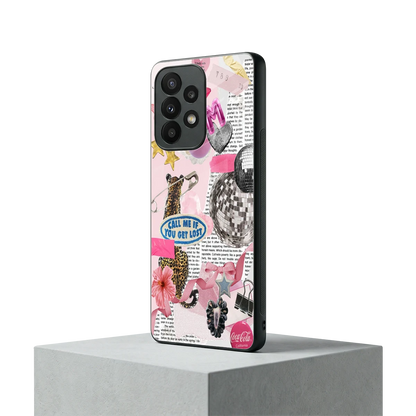 Lost Call samsung galaxy a23 mobile cover | shockproof glass phone case