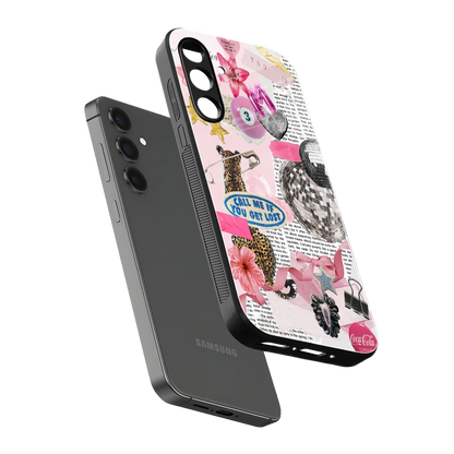 Lost Call sleek samsung galaxy m34 5g cover with tempered glass back and TPU edges