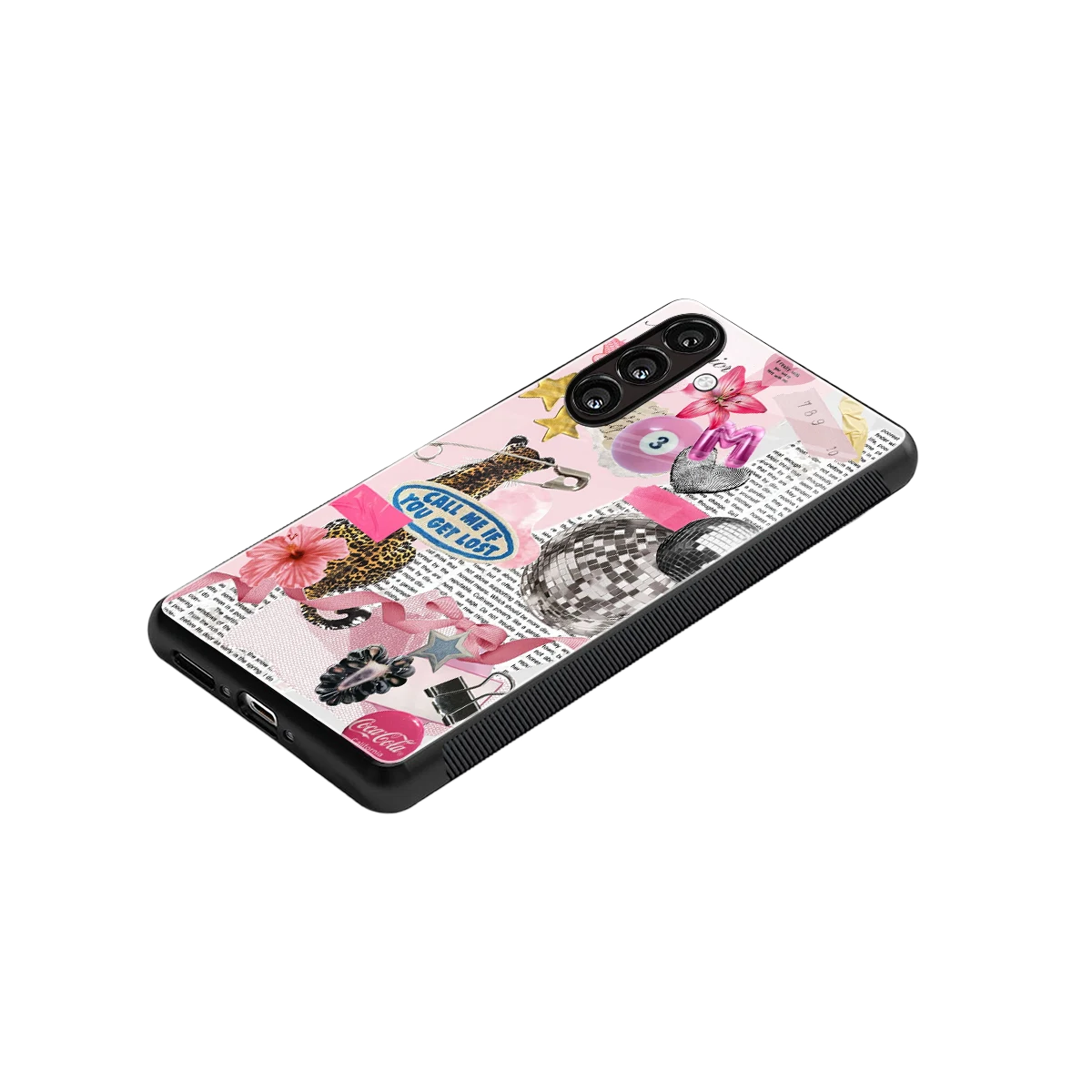 Lost Call stylish phone case for samsung galaxy m36 5g | glossy glass and slim fit