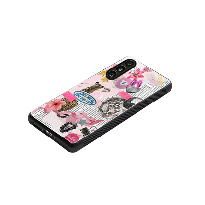 Lost Call stylish phone case for samsung galaxy m36 5g | glossy glass and slim fit