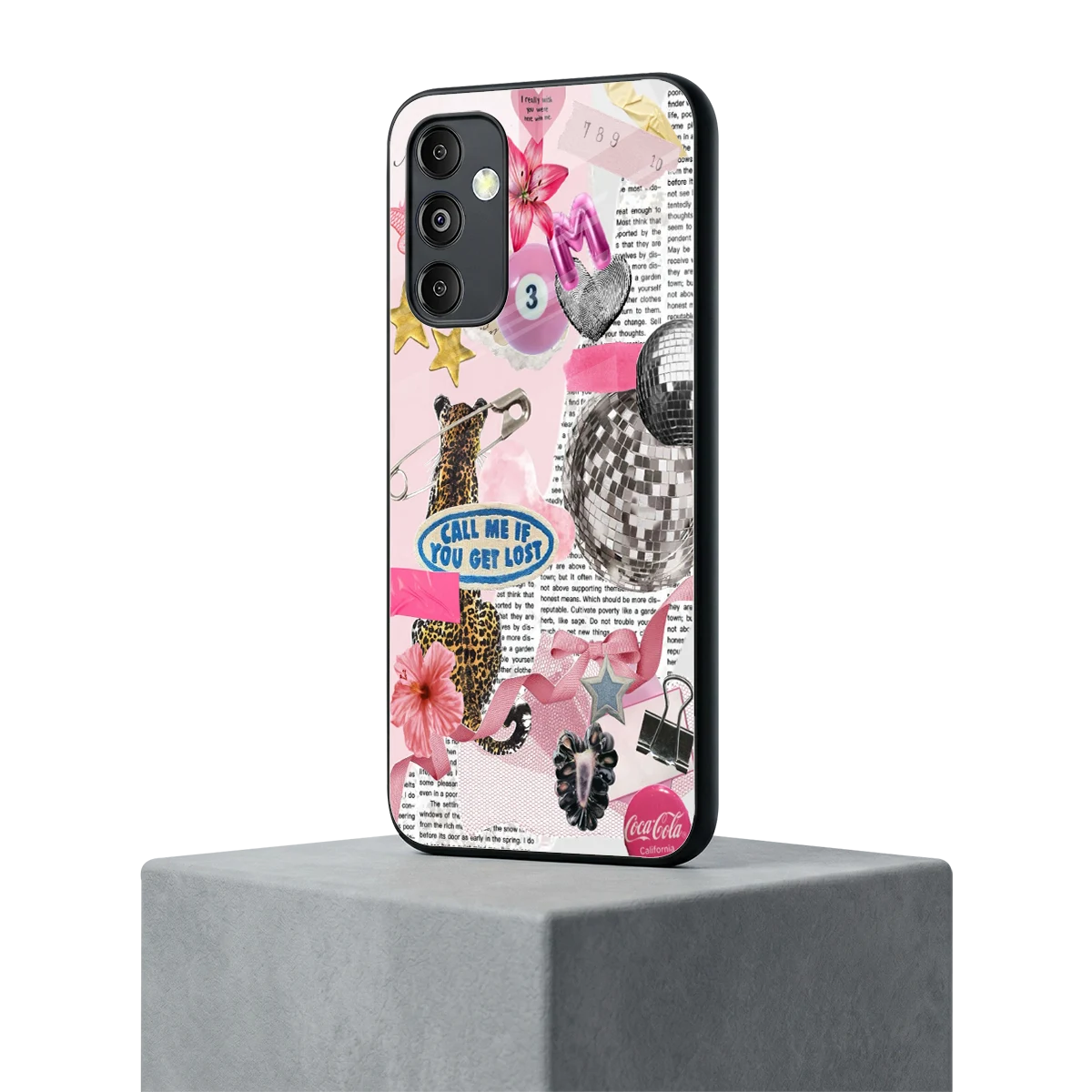Lost Call samsung galaxy m14 5g mobile cover | shockproof glass phone case