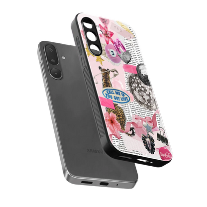 Lost Call sleek samsung galaxy m36 5g cover with tempered glass back and TPU edges