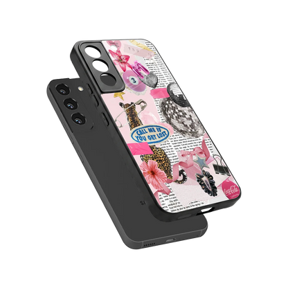 Lost Call sleek samsung galaxy s22 cover with tempered glass back and TPU edges