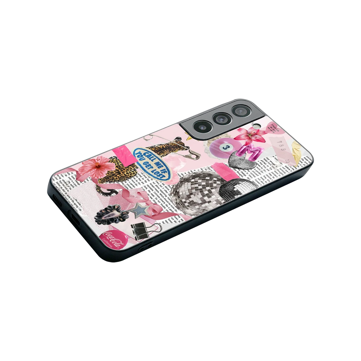 Lost Call stylish phone case for samsung galaxy s22 | glossy glass and slim fit