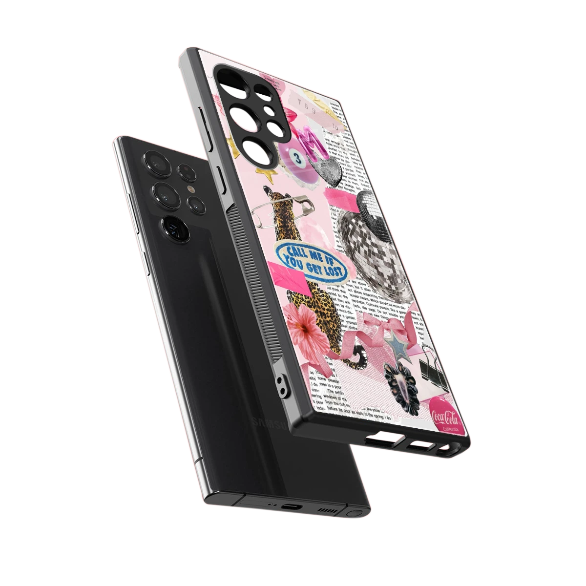 Lost Call sleek samsung galaxy s23 ultra cover with tempered glass back and TPU edges