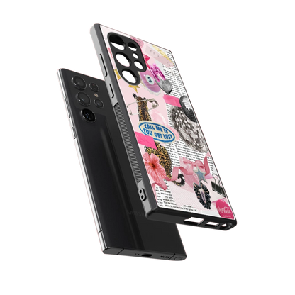 Lost Call sleek samsung galaxy s24 ultra cover with tempered glass back and TPU edges