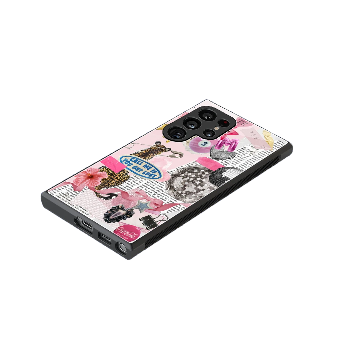 Lost Call stylish phone case for samsung galaxy s24 ultra | glossy glass and slim fit
