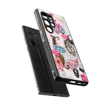 Lost Call sleek samsung galaxy s25 ultra cover with tempered glass back and TPU edges