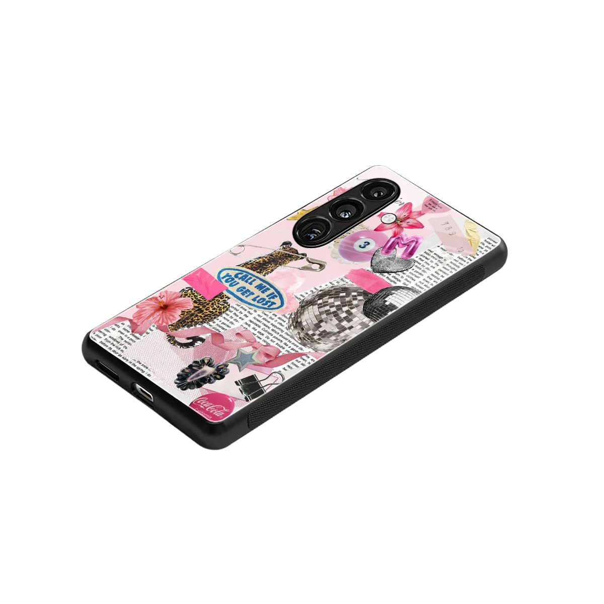 Lost Call stylish phone case for samsung galaxy s24 fe | glossy glass and slim fit