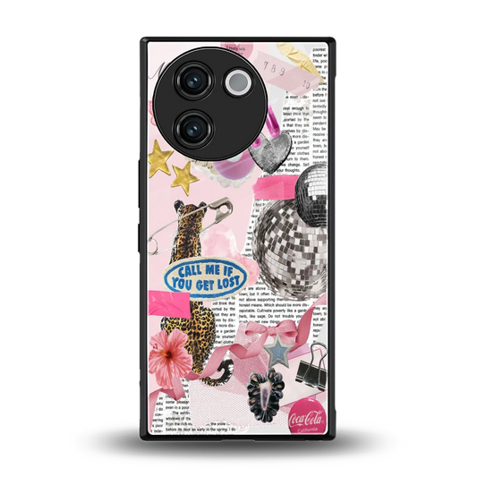Lost Call back phone cover | glass case for vivo v30e