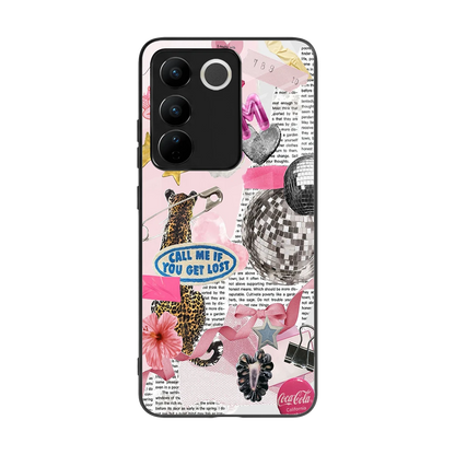 Lost Call back phone cover | glass case for vivo v27 5g