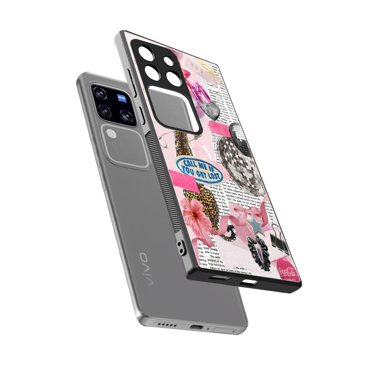 Lost Call sleekvivo v30 pro cover with tempered glass back and TPU edges