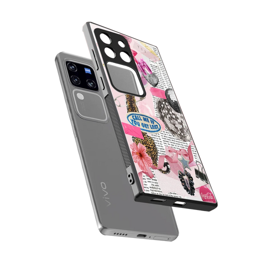 Lost Call sleekvivo v30 pro cover with tempered glass back and TPU edges