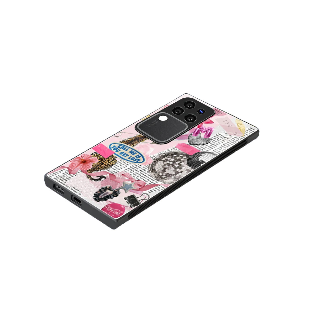 Lost Call stylish phone case forvivo v30 pro | glossy glass and slim fit