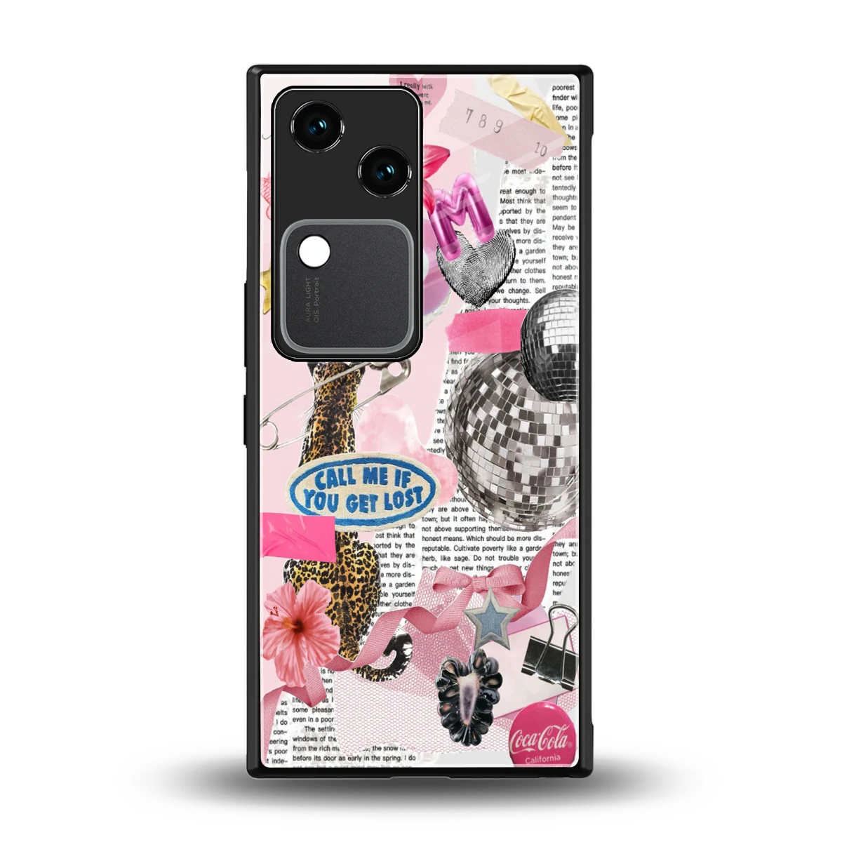 Lost Call back phone cover | glass case for vivo v30
