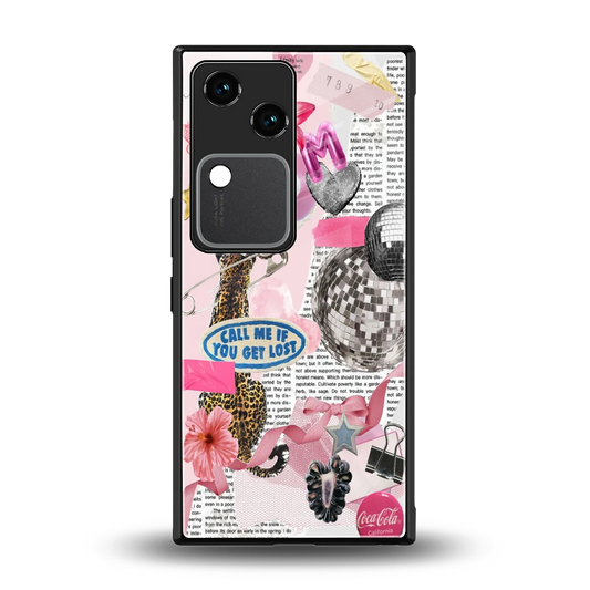 Lost Call back phone cover | glass case for vivo v30