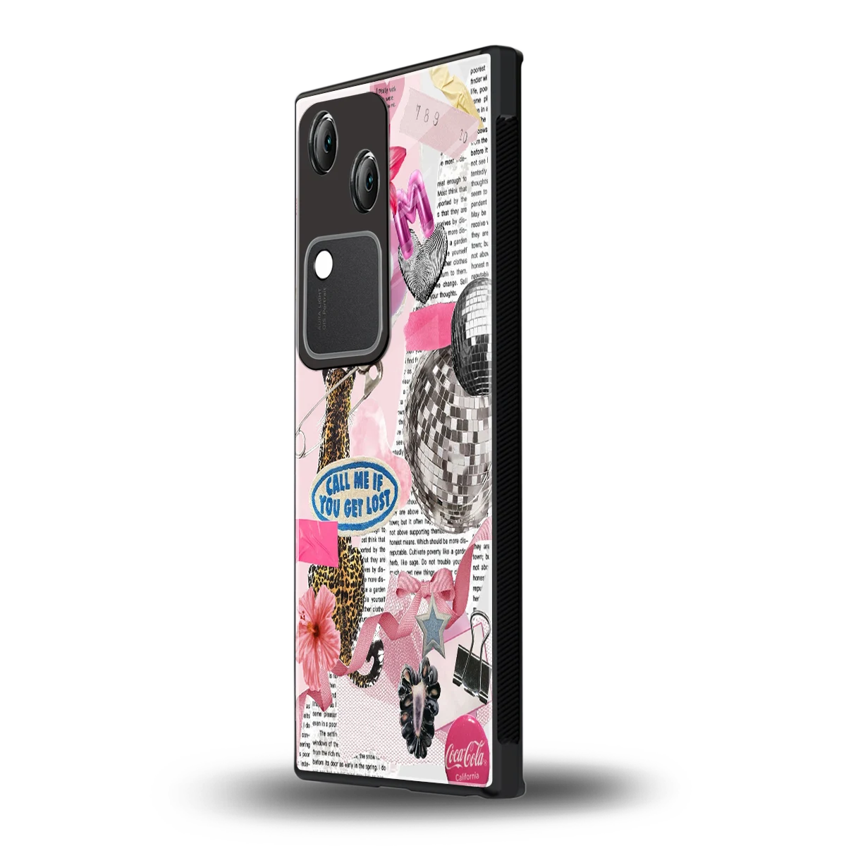 Lost Call vivo v30 mobile cover | shockproof glass phone case