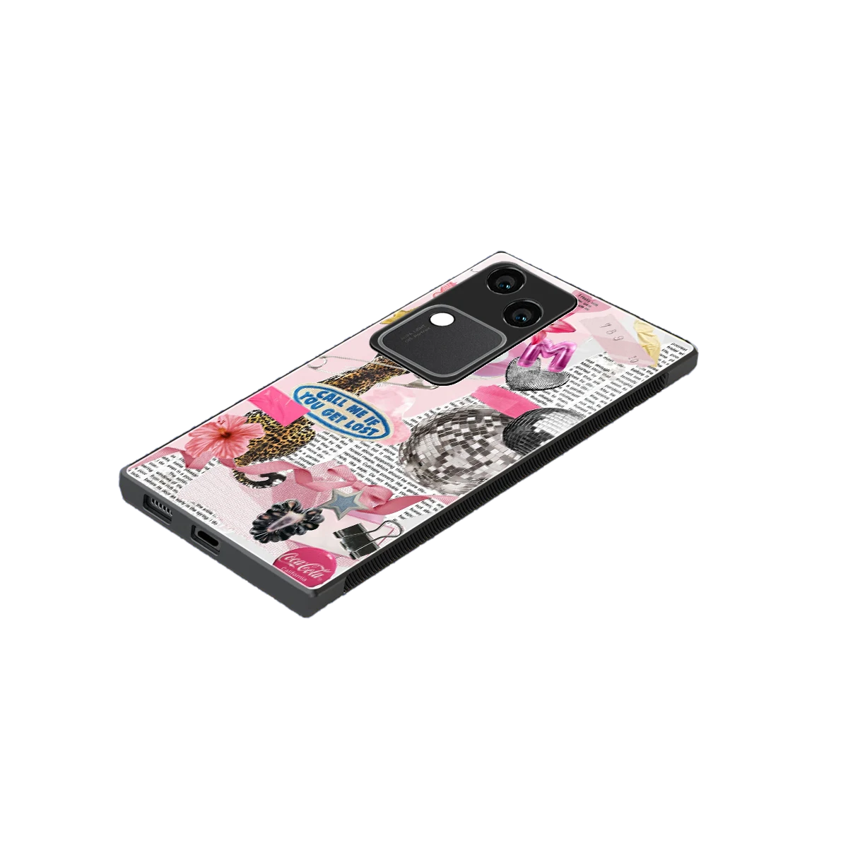 Lost Call stylish phone case for vivo v30 | glossy glass and slim fit