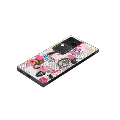 Lost Call stylish phone case for vivo v30 | glossy glass and slim fit