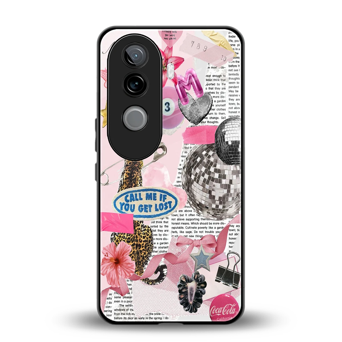 Lost Call back phone cover | glass case for vivo v40e