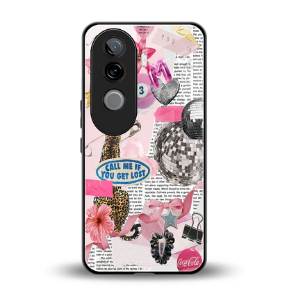 Lost Call back phone cover | glass case for vivo v40e