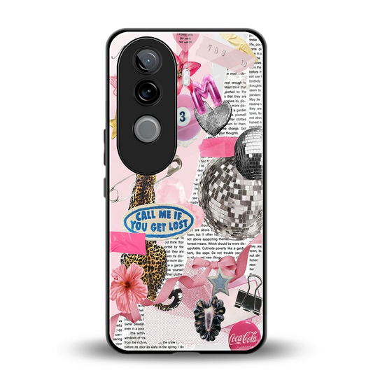 Lost Call back phone cover | glass case for vivo v40e