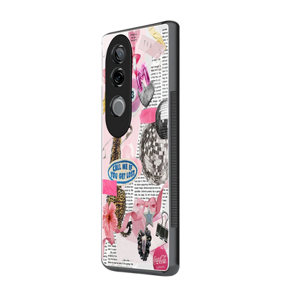 Lost Call vivo v40e mobile cover | shockproof glass phone case