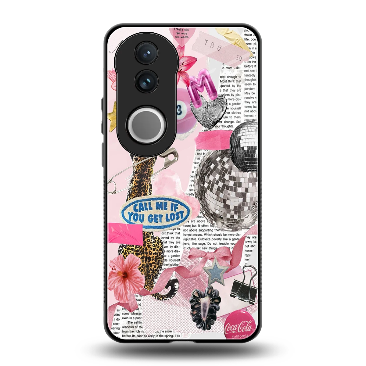 Lost Call back phone cover | glass case for vivo v50