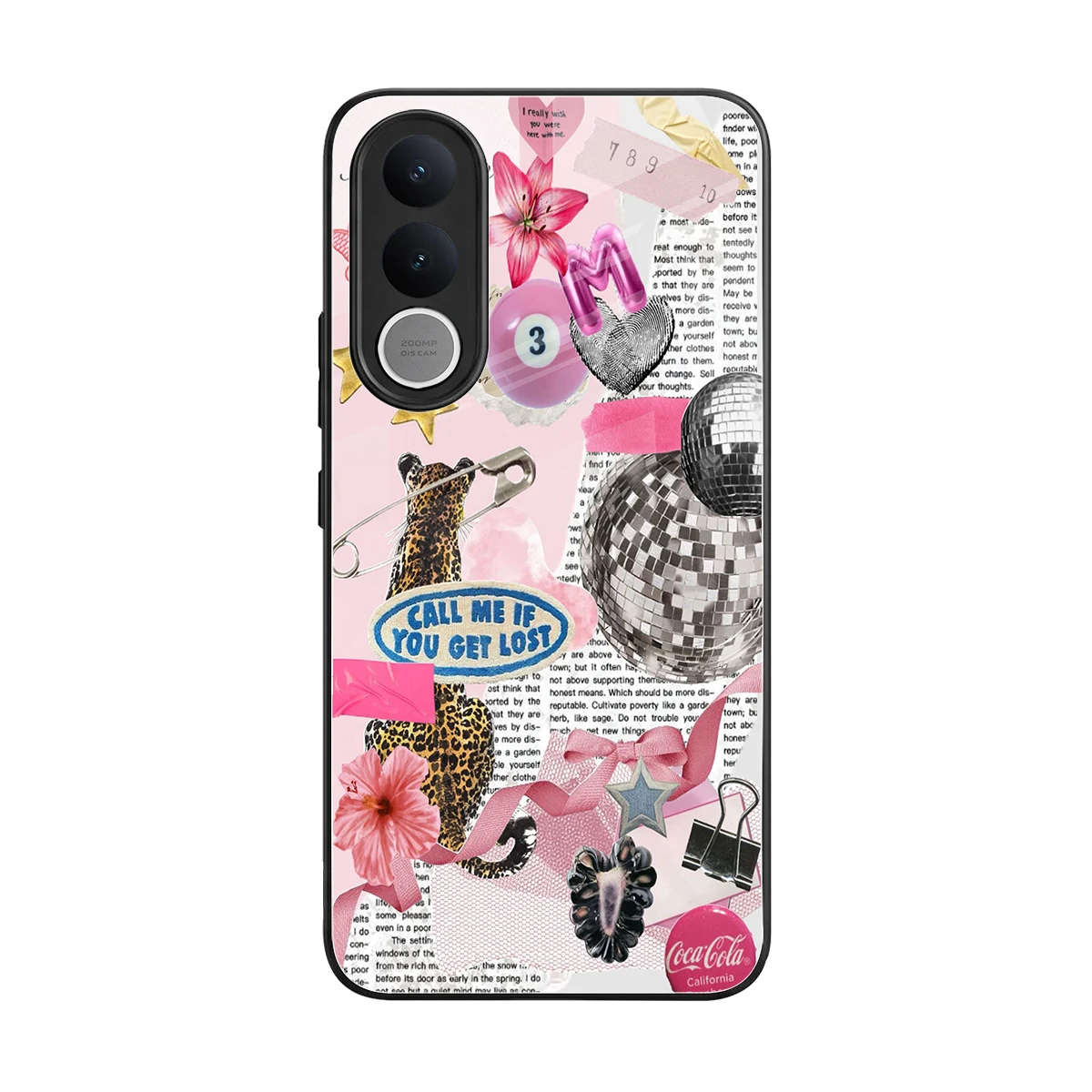 Lost Call back phone cover | glass case for vivo v70 fe