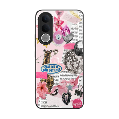 Lost Call back phone cover | glass case for vivo v70 fe