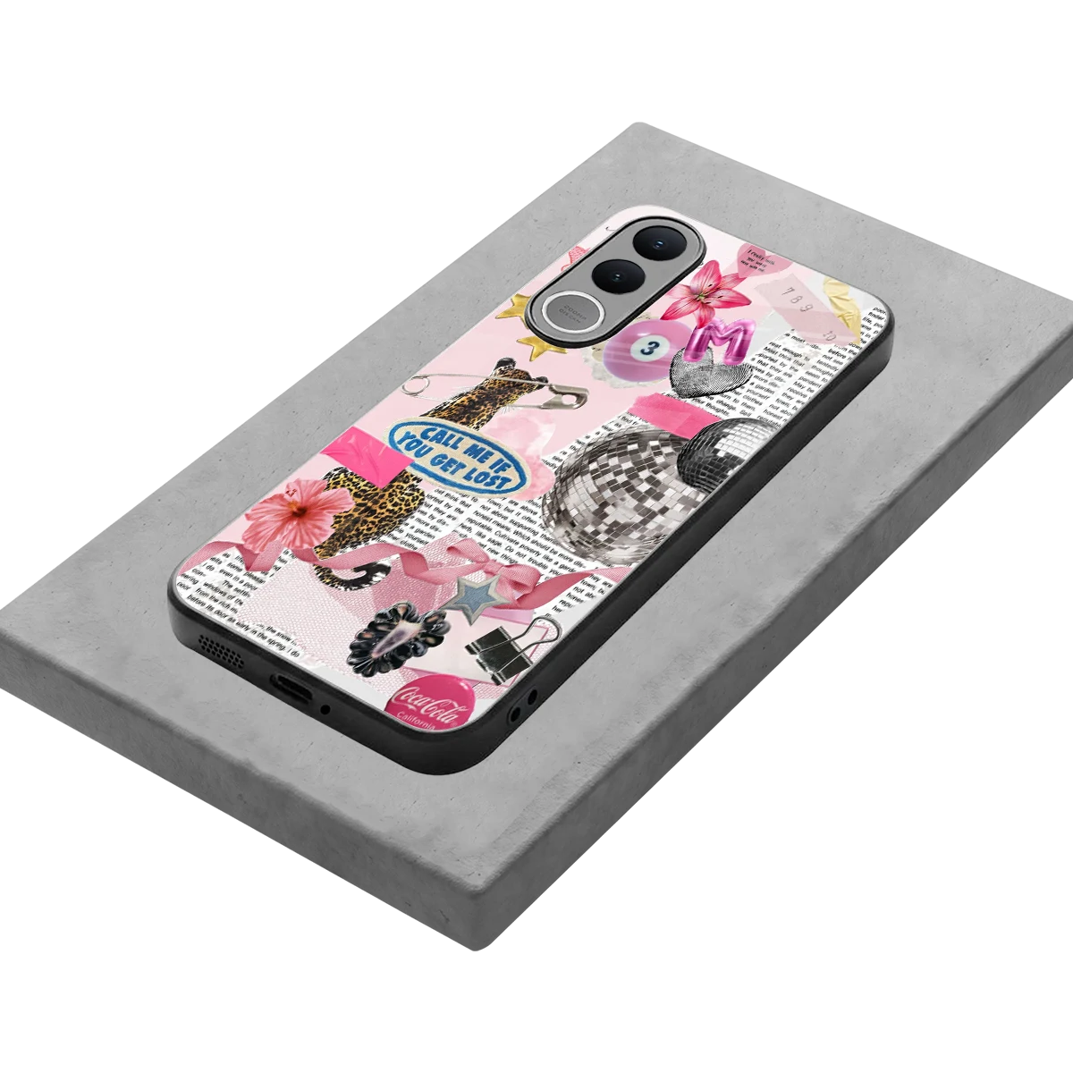Lost Call stylish phone case for vivo v70 fe | glossy glass and slim fit