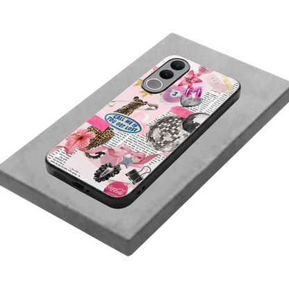 Lost Call stylish phone case for vivo v70 fe | glossy glass and slim fit