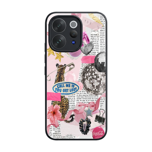 Lost Call back phone cover | glass case for vivo v70