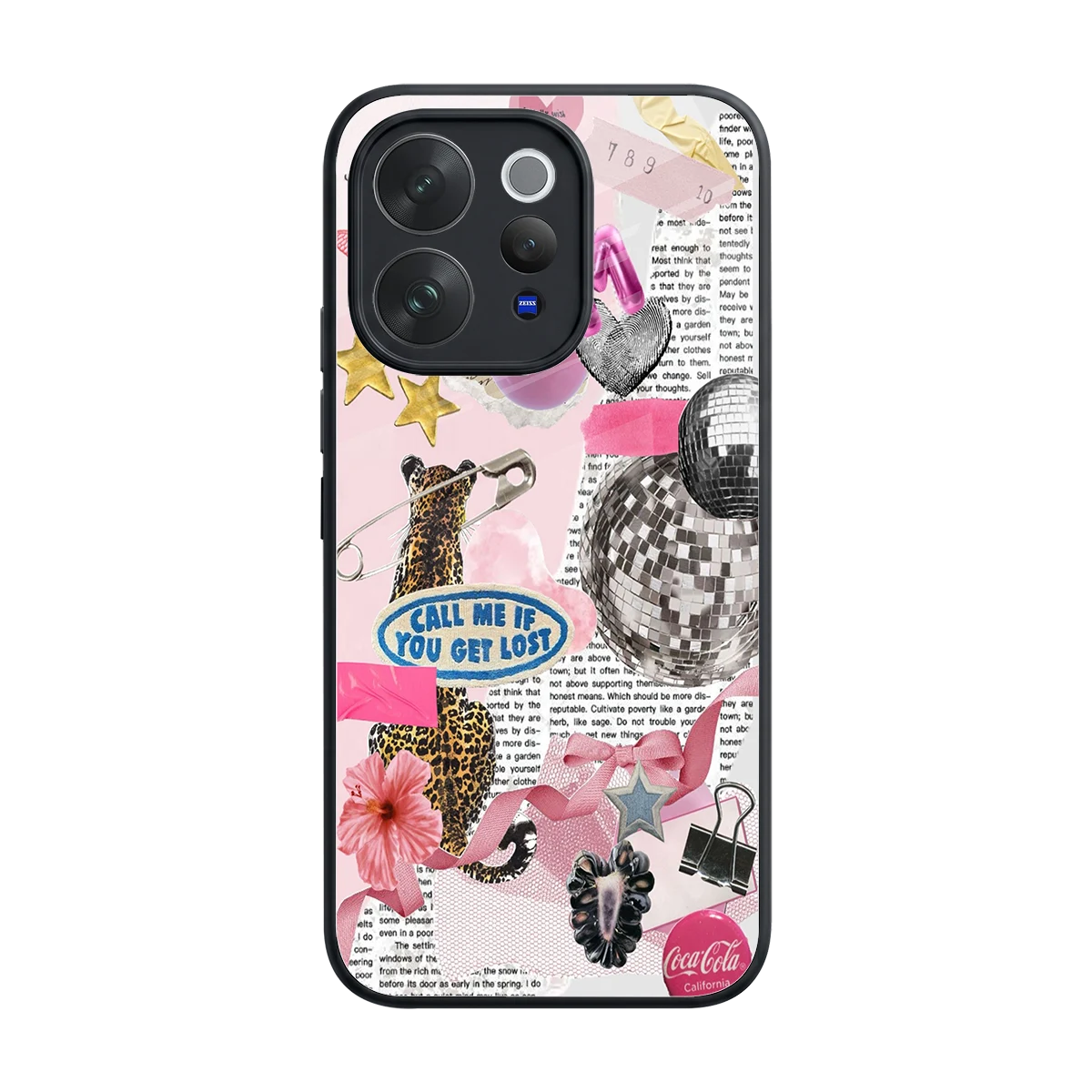 Lost Call back phone cover | glass case for vivo v70 elite