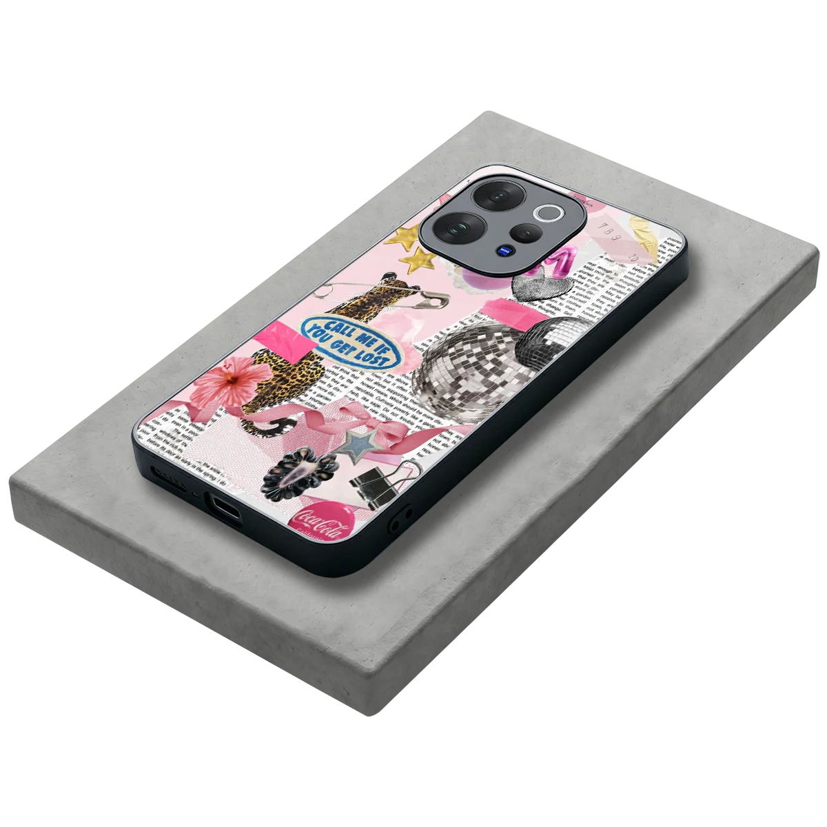 Lost Call stylish phone case for vivo v70 | glossy glass and slim fit