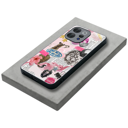 Lost Call stylish phone case for vivo v70 | glossy glass and slim fit