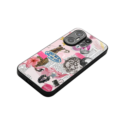 Lost Call stylish phone case for vivo x200 fe | glossy glass and slim fit