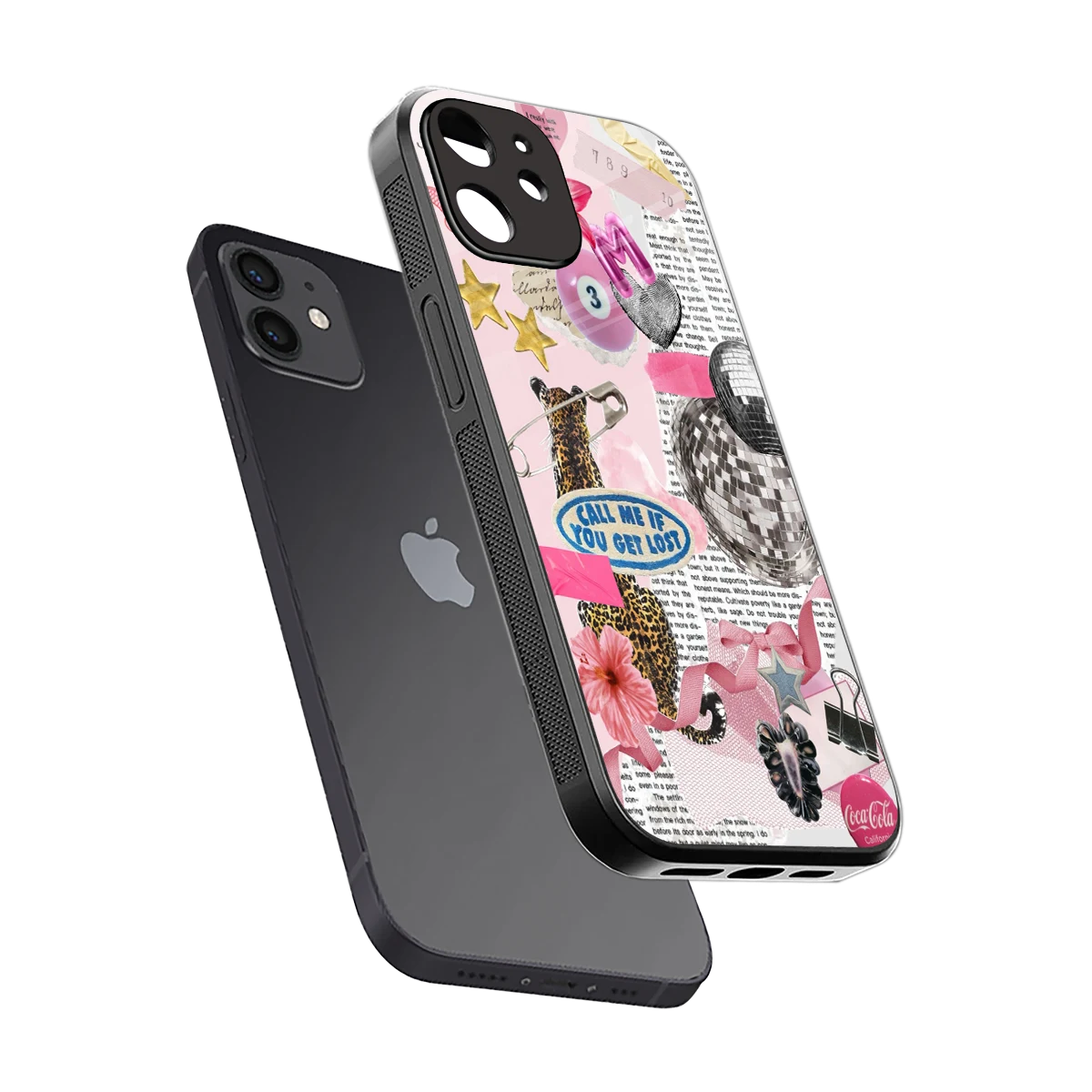 Lost Call sleek iphone 11 cover with tempered glass back and TPU edges