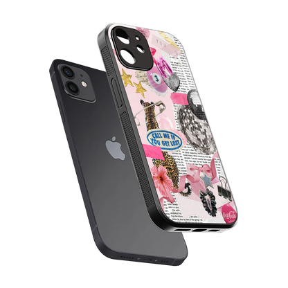Lost Call sleek iphone 11 cover with tempered glass back and TPU edges