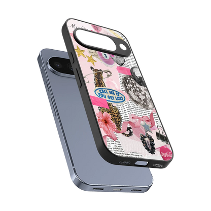 Lost Call sleek google pixel 10 cover with tempered glass back and TPU edges