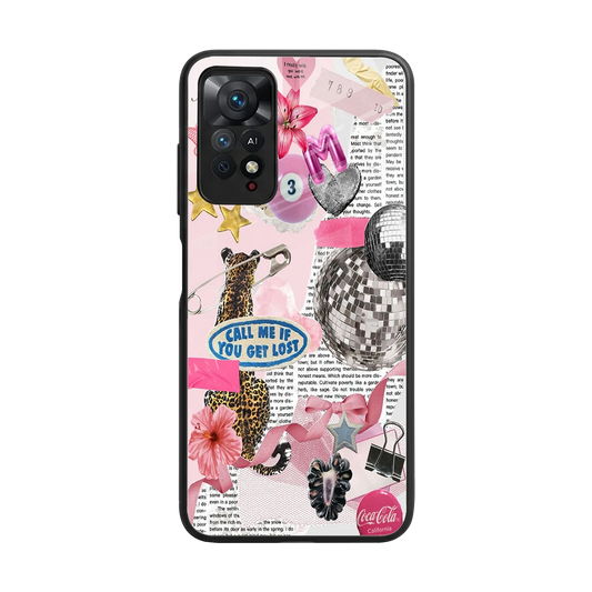 Lost Call back phone cover | glass case for redmi note 11 pro